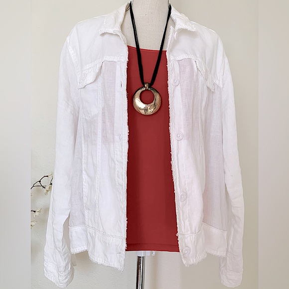 Nicole Miller 100% Linen Jacket - Picture 3 of 16